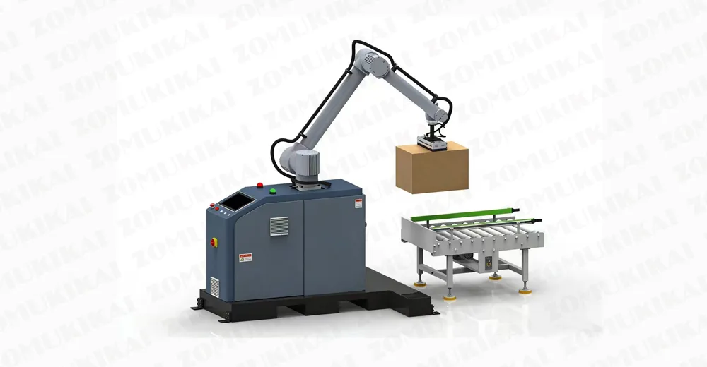 ZOMUKIKAI ZC-P1800 Cobot Palettierer mit kollaborativem Roboterarm für Kartonpalettierung